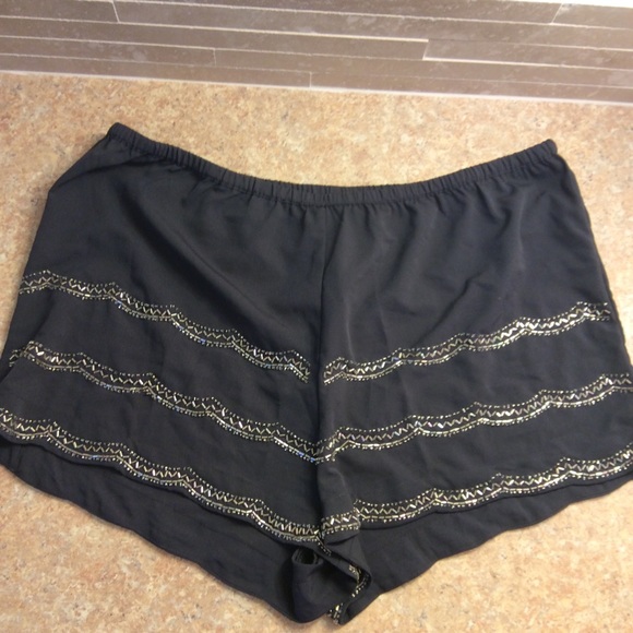 Candie's Pants - Candie’s | Grey Beaded Shorts